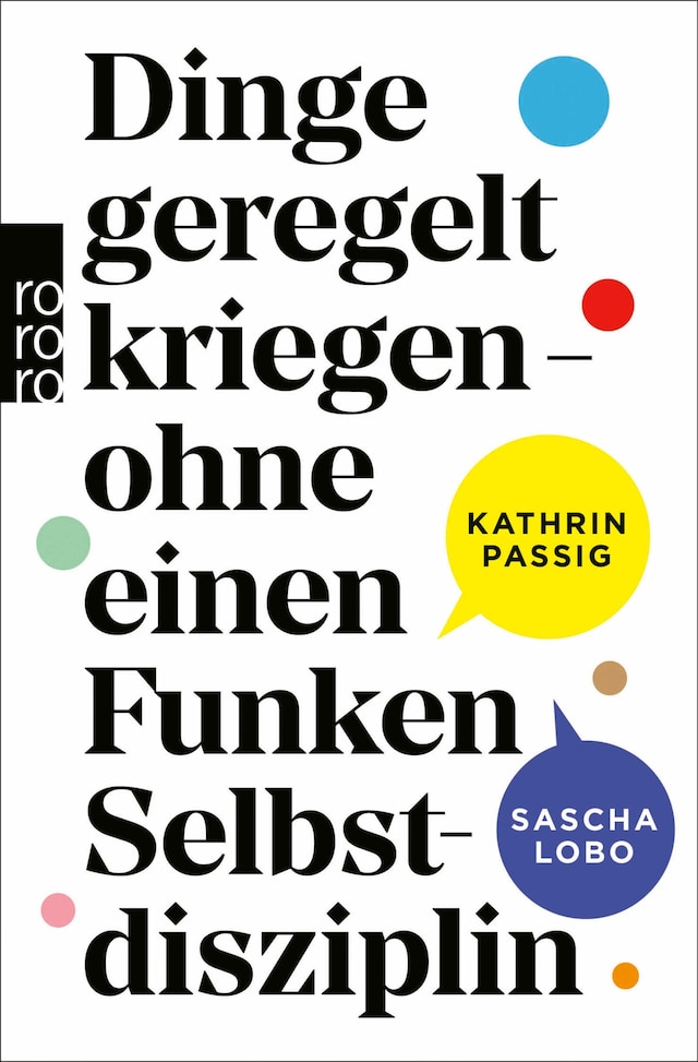 Buchcover für Dinge geregelt kriegen – ohne einen Funken Selbstdisziplin