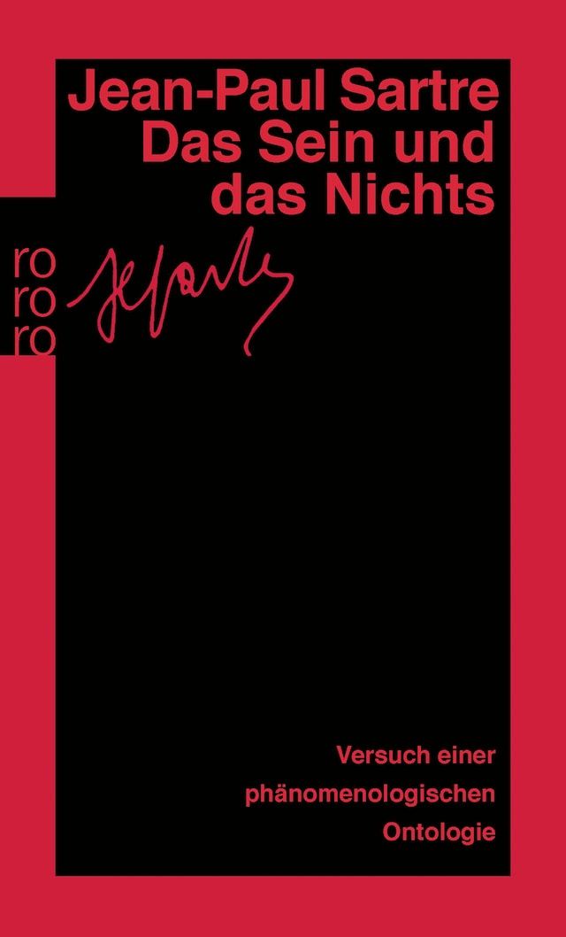 Copertina del libro per Das Sein und das Nichts