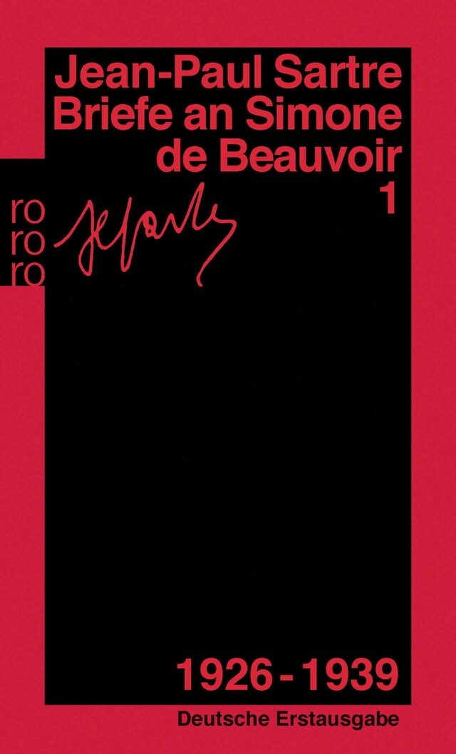 Kirjankansi teokselle Briefe an Simone de Beauvoir