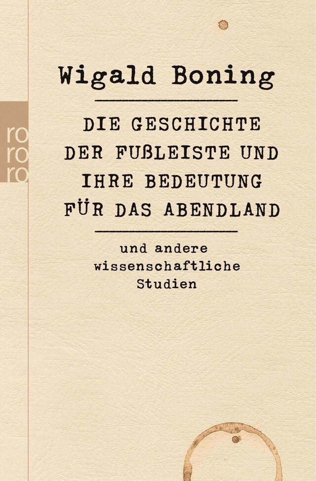 Bokomslag for Die Geschichte der Fußleiste und ihre Bedeutung für das Abendland