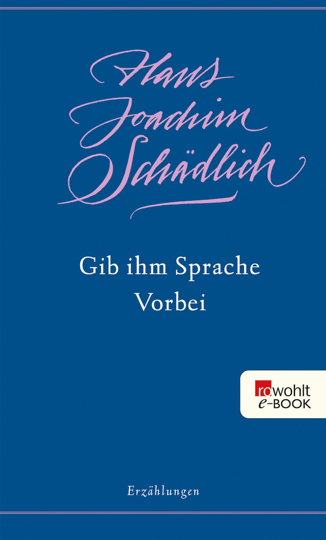 Okładka książki dla Gib ihm Sprache / Vorbei