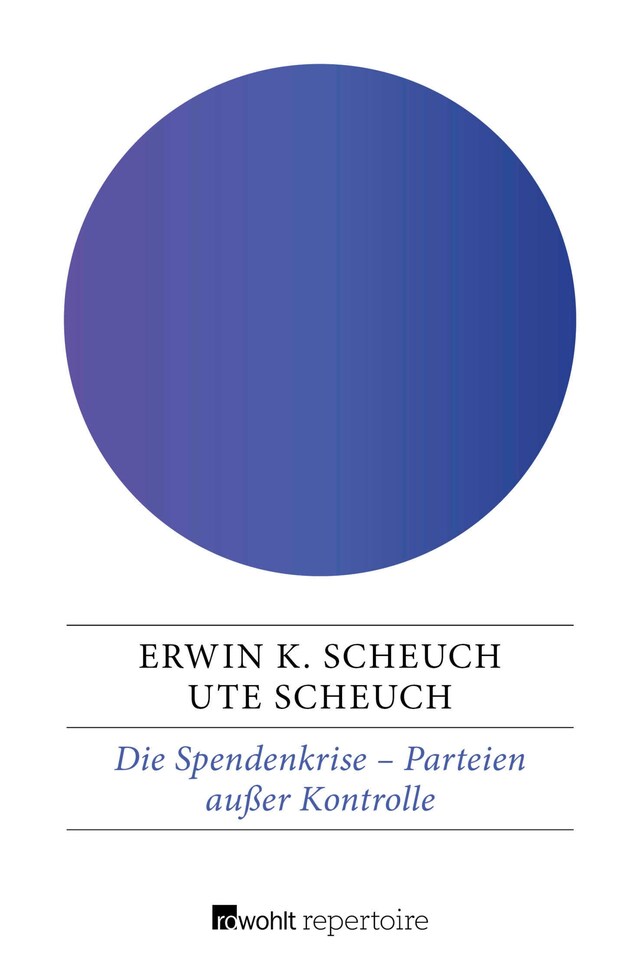 Boekomslag van Die Spendenkrise: Parteien außer Kontrolle