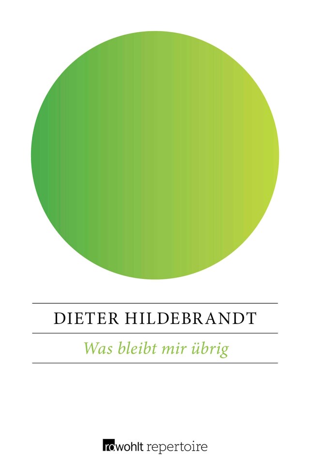 Portada de libro para Was bleibt mir übrig