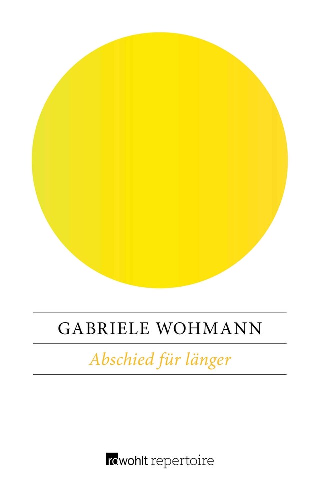 Book cover for Abschied für länger