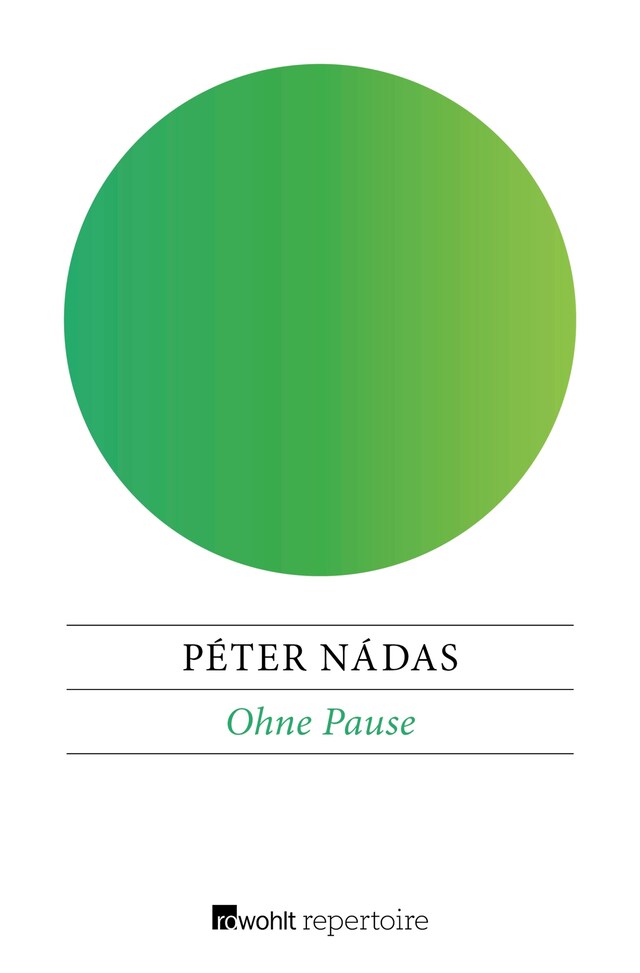 Book cover for Ohne Pause