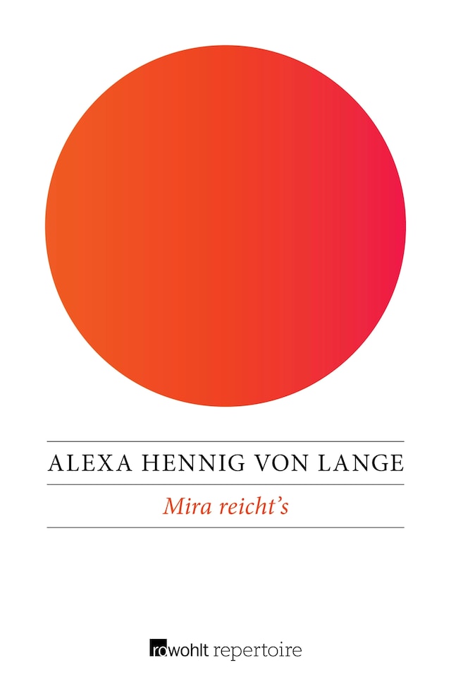 Book cover for Mira reicht's