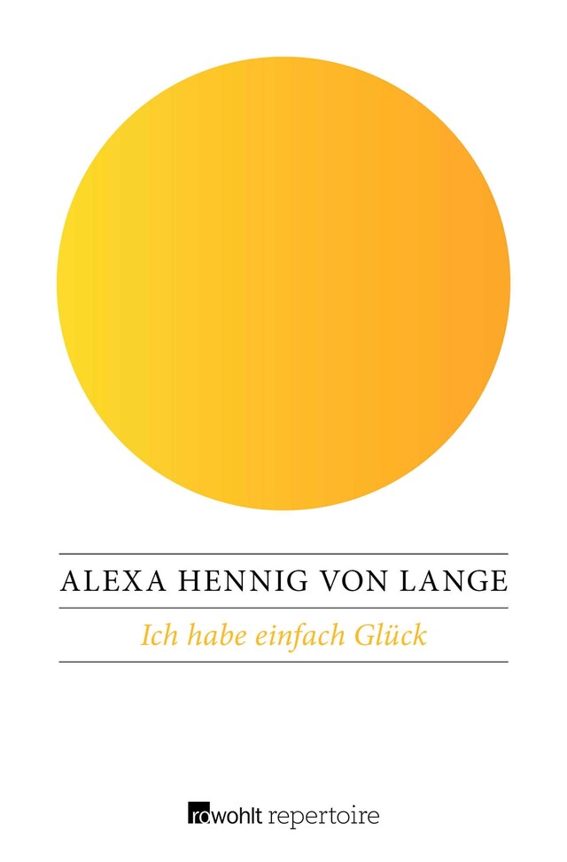 Copertina del libro per Ich habe einfach Glück