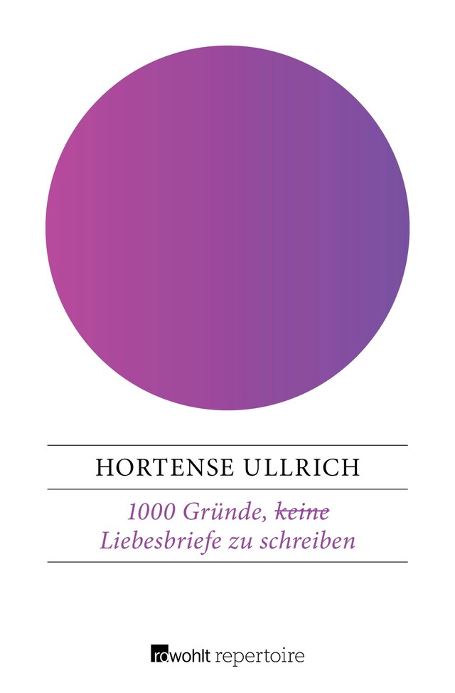 Portada de libro para 1000 Gründe, (keine) Liebesbriefe zu schreiben