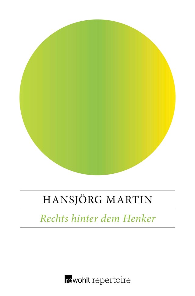 Book cover for Rechts hinter dem Henker