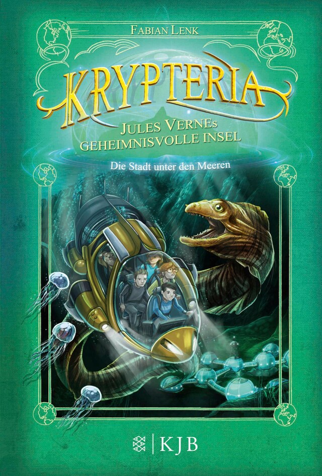 Copertina del libro per Krypteria – Jules Vernes geheimnisvolle Insel. Die Stadt unter den Meeren