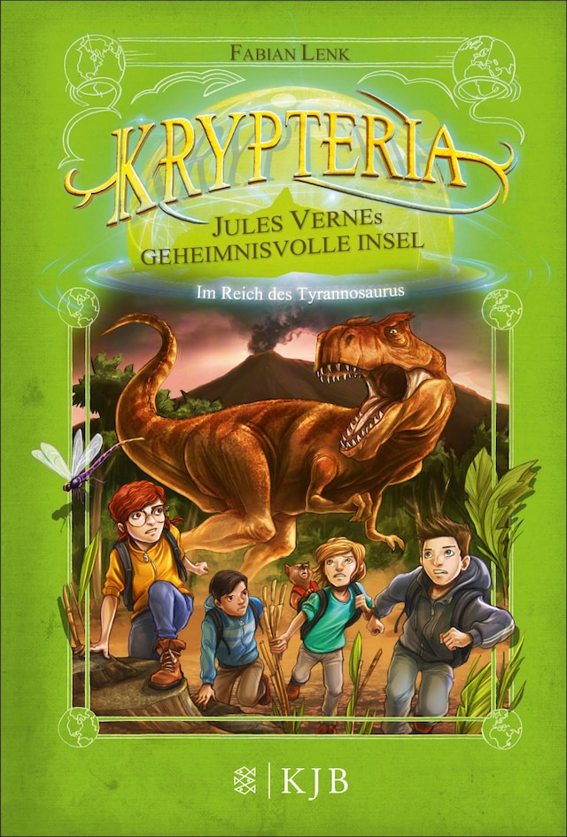 Buchcover für Krypteria – Jules Vernes geheimnisvolle Insel. Im Reich des Tyrannosaurus