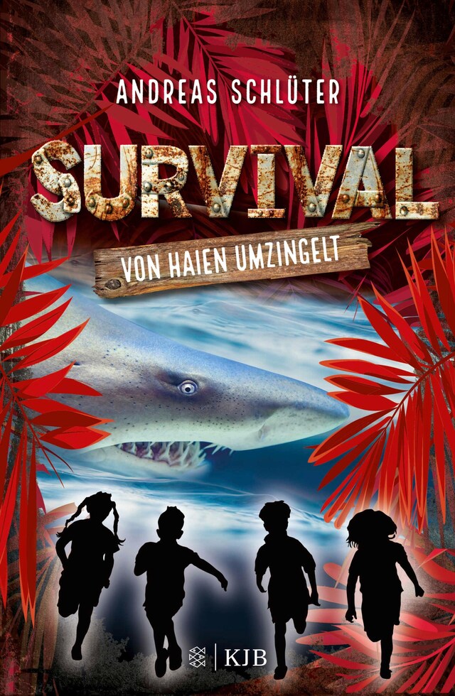 Couverture de livre pour Survival - Von Haien umzingelt