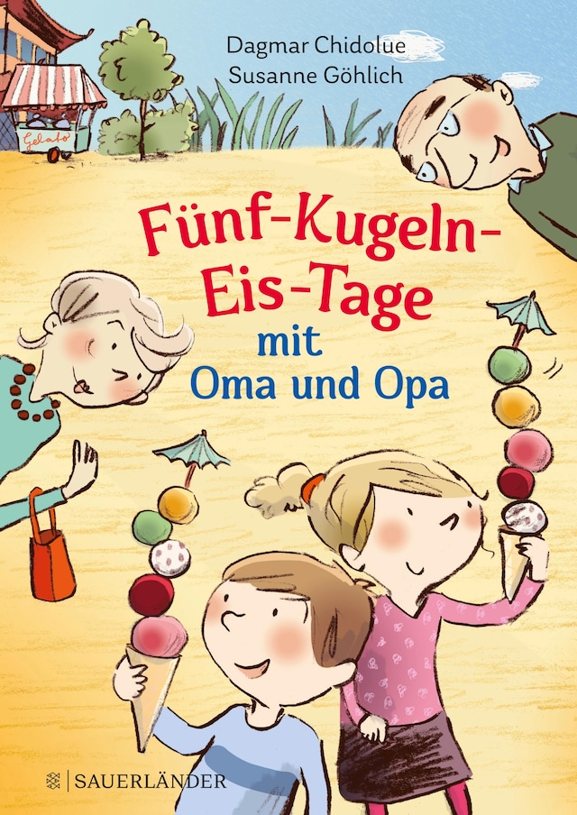 Couverture de livre pour Fünf-Kugeln-Eis-Tage mit Oma und Opa