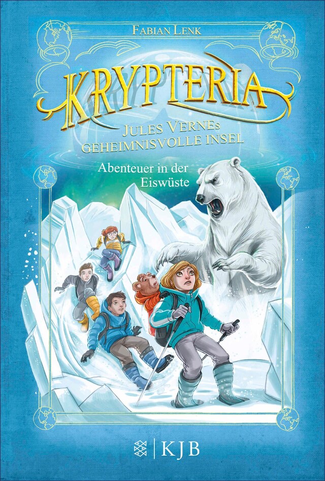 Book cover for Krypteria – Jules Vernes geheimnisvolle Insel. Abenteuer in der Eiswüste