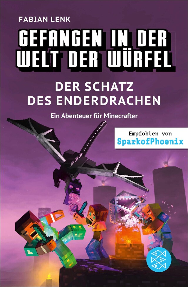 Boekomslag van Gefangen in der Welt der Würfel. Der Schatz des Enderdrachen. Ein Abenteuer für Minecrafter