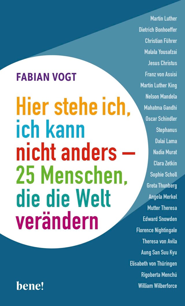 Book cover for Hier stehe ich, ich kann nicht anders – 25 Menschen, die die Welt verändern