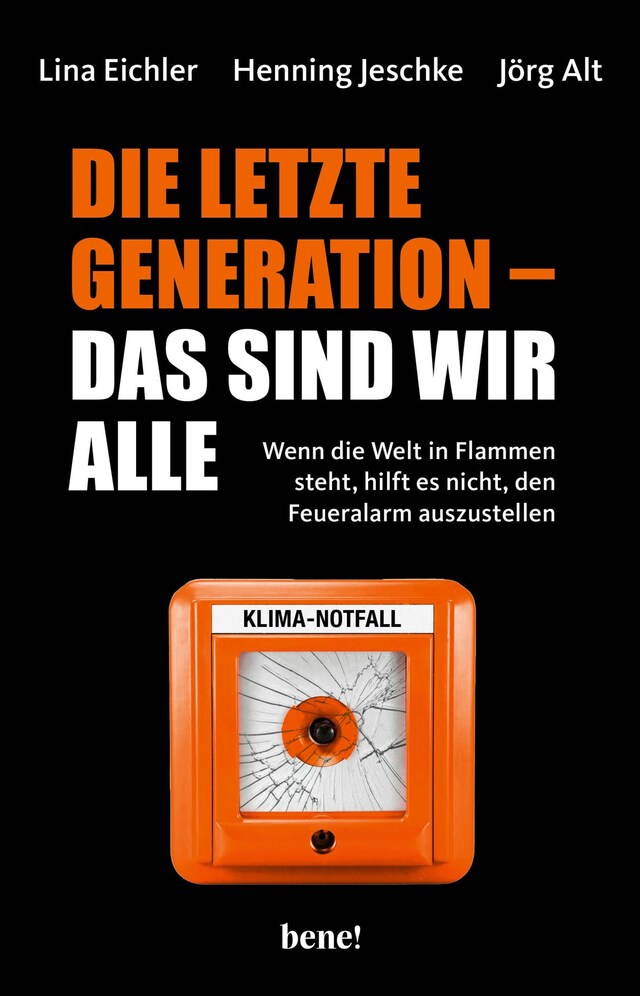 Kirjankansi teokselle Die letzte Generation – das sind wir alle