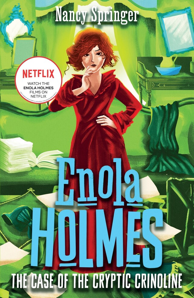 Couverture de livre pour Enola Holmes 5: The Case of the Cryptic Crinoline