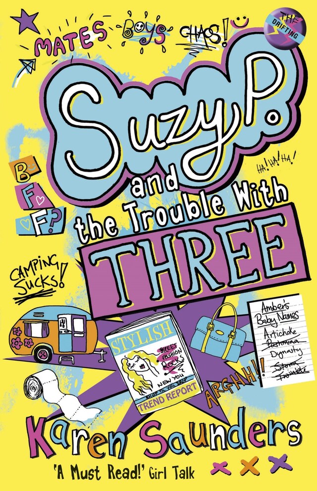 Book cover for Suzy P, The Trouble With Three