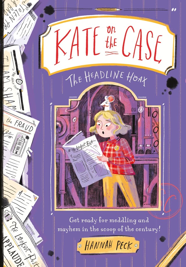 Portada de libro para Kate on the Case: The Headline Hoax (Kate on the Case 3)